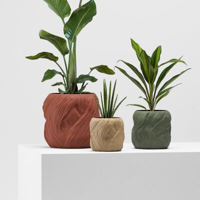 Hermes plant pot - for houseplants and flowers - designer planter for plants