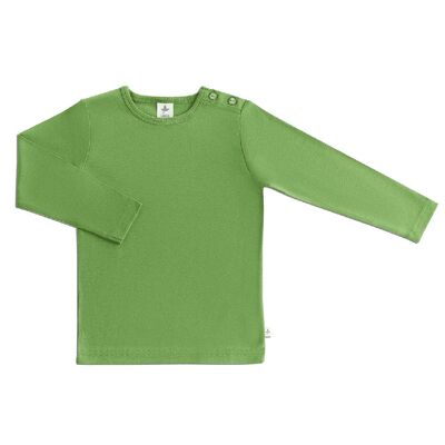 2060W| Camicia basic a maniche lunghe per bambini - Verde foresta