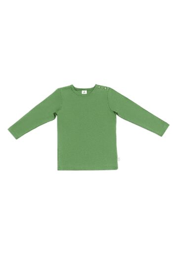 2060W | Chemise basique à manches longues pour enfants - Vert forêt 2