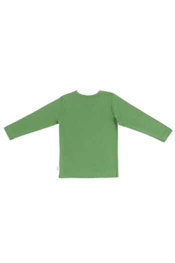 2060W | Chemise basique à manches longues pour enfants - Vert forêt 3