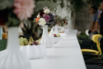 Vase meringue - adapté aux fleurs fraîches et aux compositions florales séchées 4