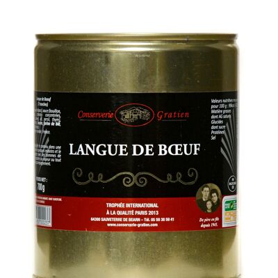 Lingua di manzo, conserve GRATIEN, scatola da 700g