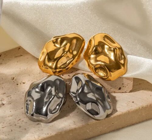 18K gold plated earring Vintage Style Geometric | minimal