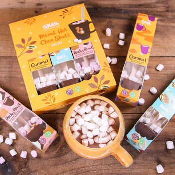 Coffret cadeau mélange de chocolat chaud (lait, caramel et Rocky Road) 3