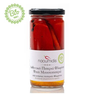 Bio Paprika ganz, gegrillt - Moustopiperia