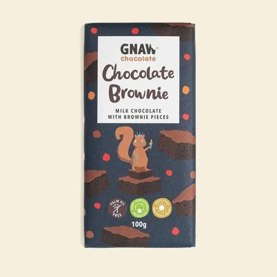 Barre de chocolat au lait brownie au chocolat