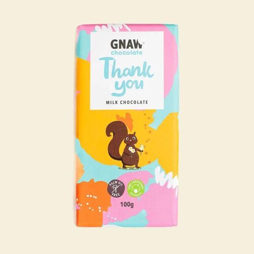 'Thank You' Milk Chocolate Bar