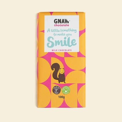 Milchschokoladenriegel „Etwas, das Sie zum Lächeln bringt“