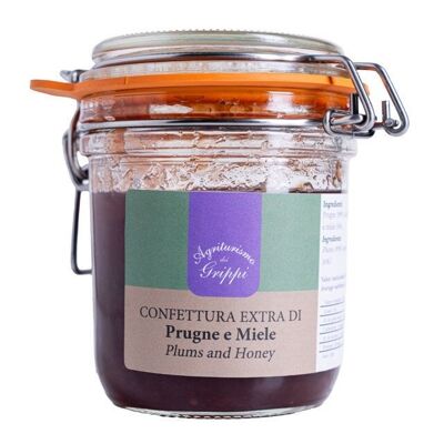 Extra plum and honey jam - 270g jar