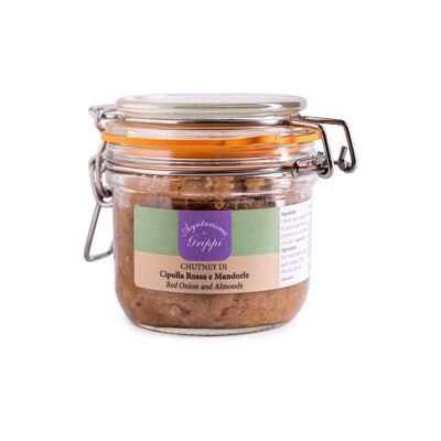 Chutney d'oignons et d'amandes - Pot de 200 gr