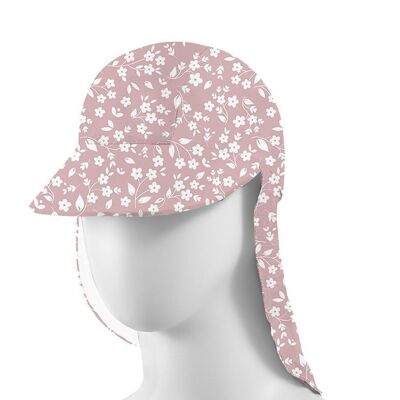 Sombrero para el sol con flor de rosa (paquete de 4: talla única)