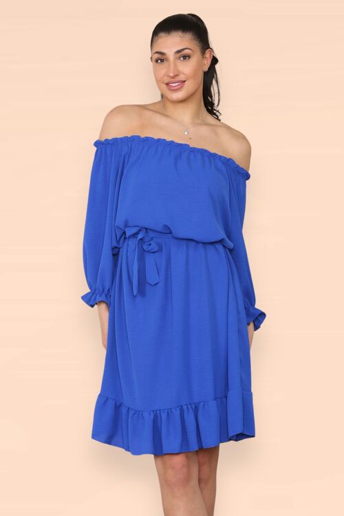 Off Shoulders Ruffled Dress