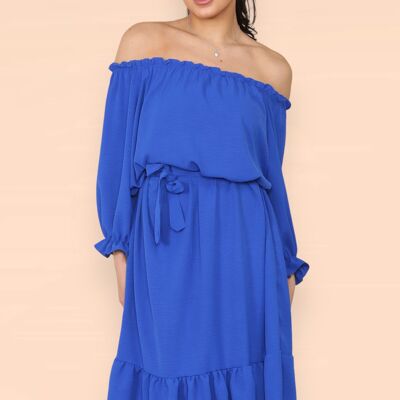 Off Shoulders Ruffled Dress