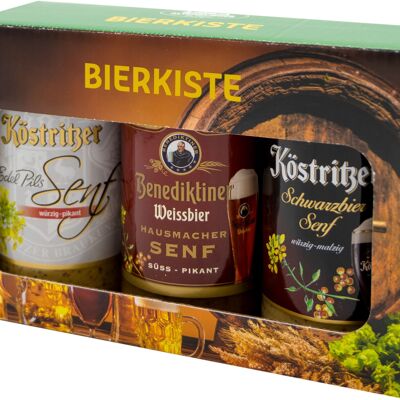 Caisse de bière (Köstritzer Schwarzbier, Köstritzer Kellerbier, Benedictine Weissbier)