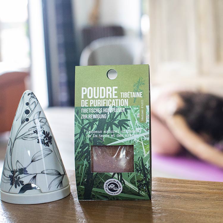 Tibetan resin incense powder for spiritual purification - Aromandise