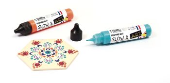 PEINTURE SLOW & ART 30ML MATE ROUGE SOMBRE 2