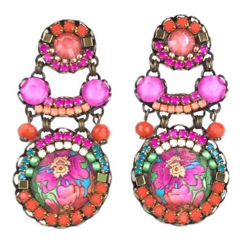 PENDIENTES DE CRISTALES ROMANCE