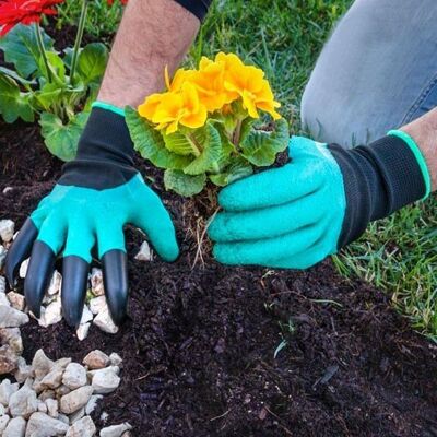 Gardening Gloves with 4 Claws for Digging