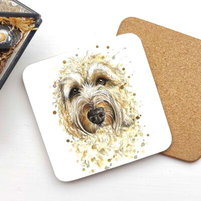 Sottobicchiere - Labradoodle splatter