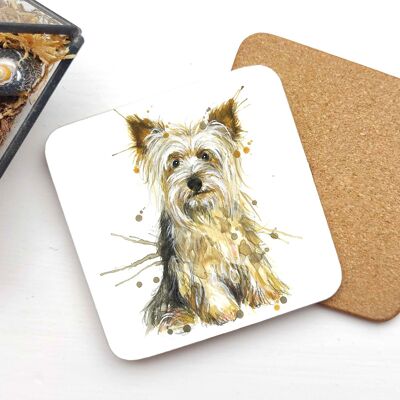 Sottobicchiere - Yorkshire Terrier splatter