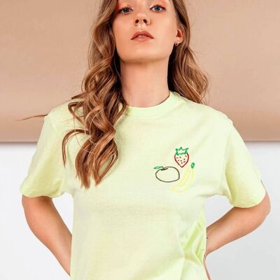 T-Shirt "Fruit"__M / Verde Mela