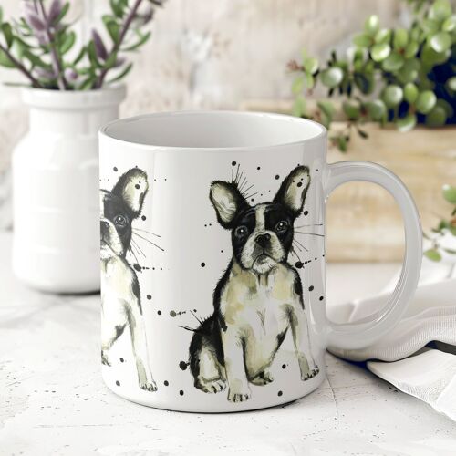 Ceramic Mug - Splatter French Bulldog