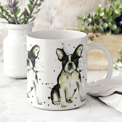 Mug en céramique - Splatter Bouledogue Français