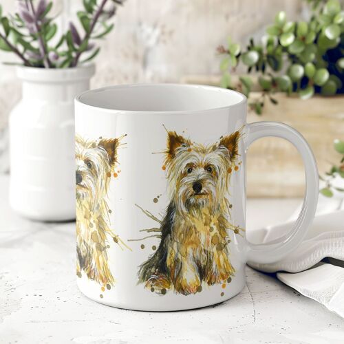 Ceramic Mug - Splatter Yorkshire Terrier