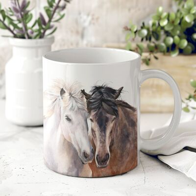 Tazza in ceramica - Amore per i cavalli