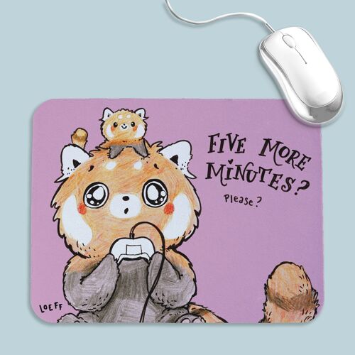 Mouse Pad Five More Minutes - 24,5 x 19 cm
