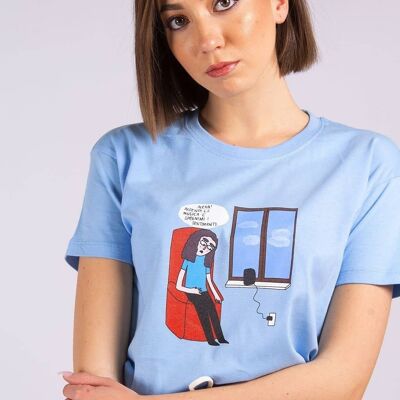 T-Shirt "Alexa"__L / Azzurro