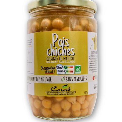 POIS CHICHES AU NATUREL 620g - ORIGINE FRANCE