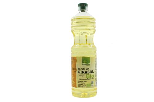 Aceite de girasol ecológico desodorizado 1 litro PET