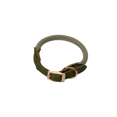 DoggyWalker Halsband Tan Green 50cm