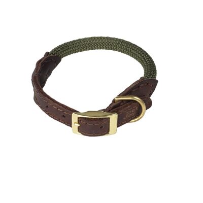 DoggyWalker Halsband Olive Green 45cm