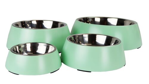 The DoggyBowl Metalic Light Green XL