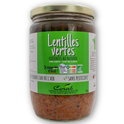 NATURAL GREEN LENTILS 620g - ORIGIN FRANCE