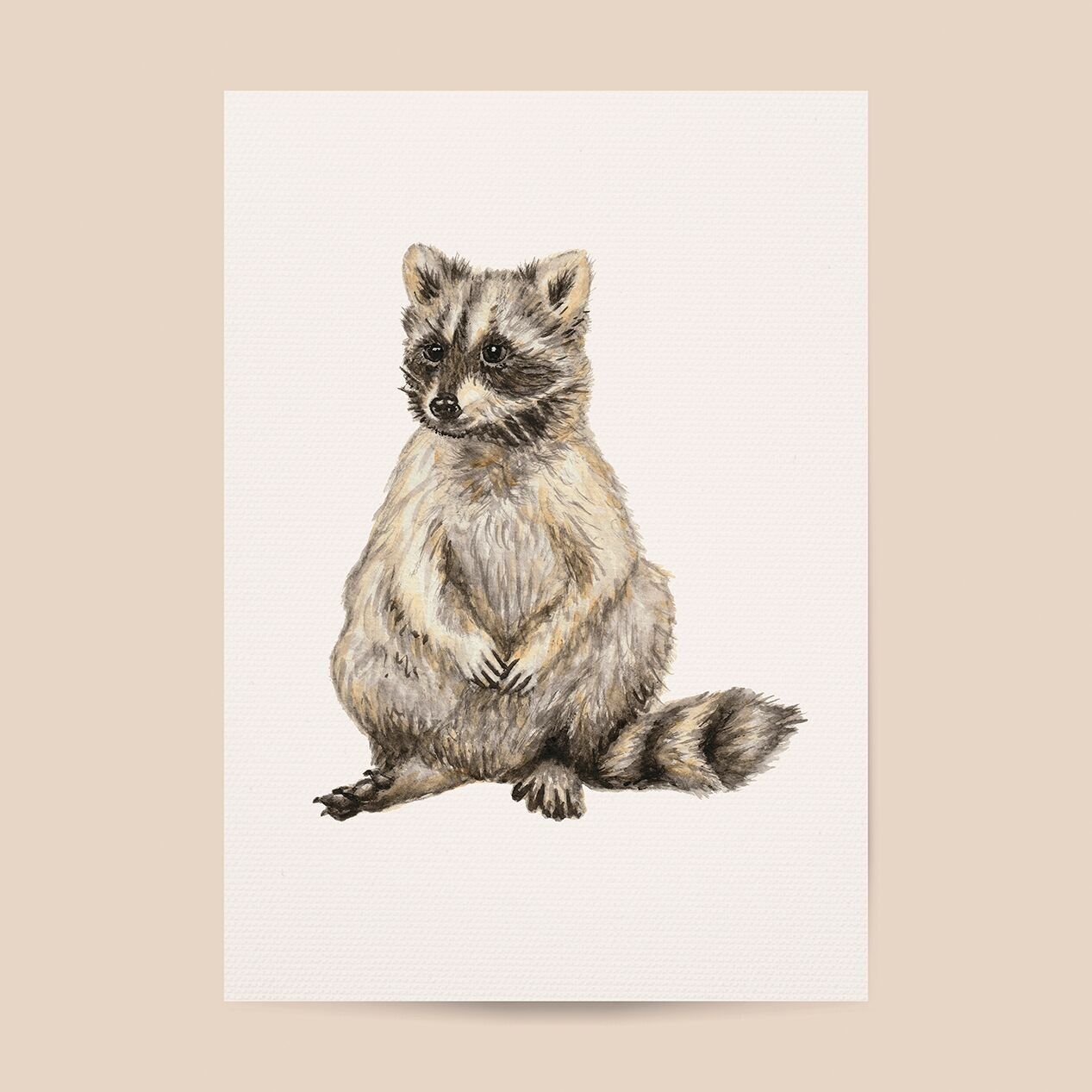 Poster procione - - Formato A4 o A3 - camera dei bambini/asilo nido