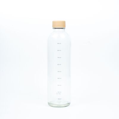 Glass drinking bottle - HYDRATION BOOSTER 1.0 l