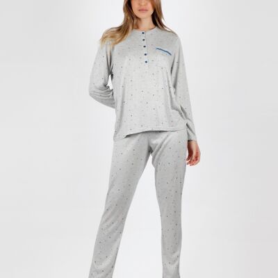 ADMAS CLASSIC Little Moons Langarm-Pyjama für Damen