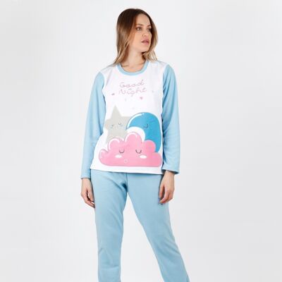 ADMAS Sweet Dreams Pyjama chaud à manches longues pour femme