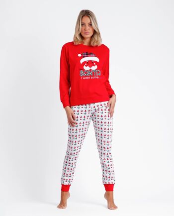 ADMAS Cher Père Noël Pyjama à manches longues pour femme 1
