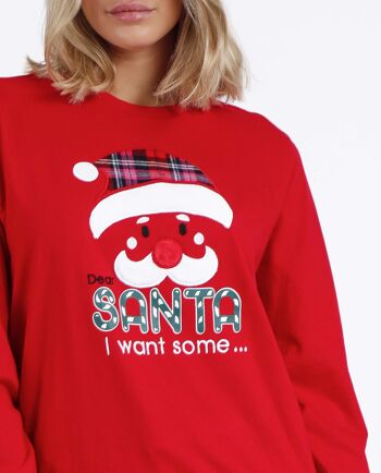 ADMAS Cher Père Noël Pyjama à manches longues pour femme 3