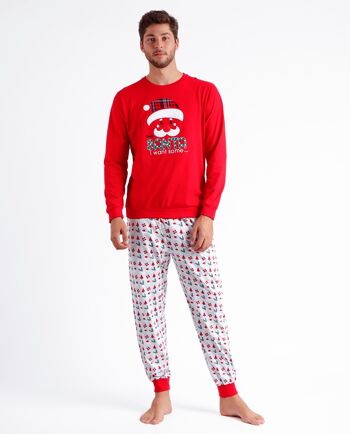 ADMAS Pyjama à manches longues pour homme Dear Santa 1