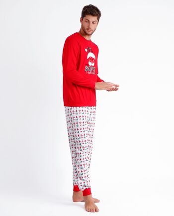 ADMAS Pyjama à manches longues pour homme Dear Santa 3
