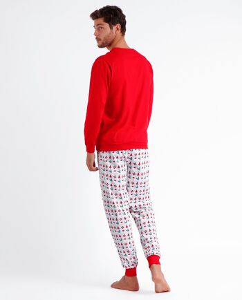 ADMAS Pyjama à manches longues pour homme Dear Santa 4