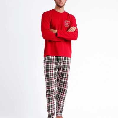 ADMAS Men's Christmas Nature Long Sleeve Pajamas