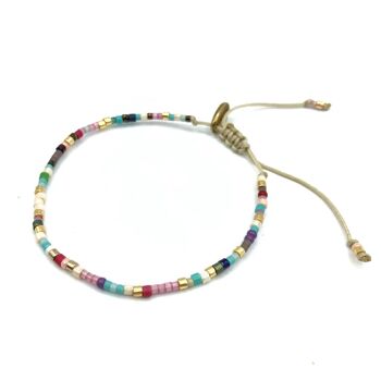 Pack of 3 HIPPY bracelets in pastel colors 5
