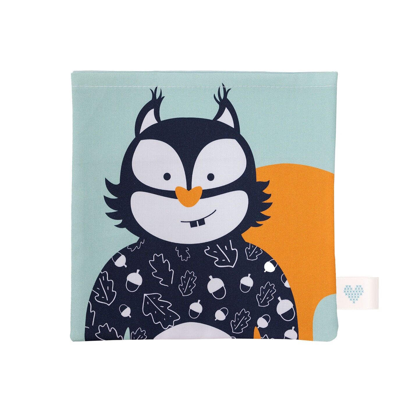 Bolsa de agua caliente de algodón orgánico George the Squirrel - Semillas de lino