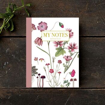 Carnet de notes - Rose florale 1